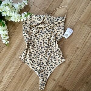NWT Abercrombie & Fitch Leopard Bodysuit